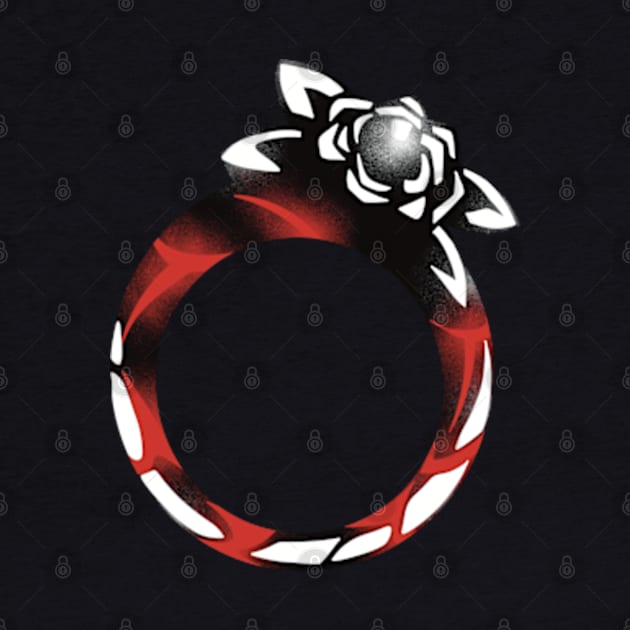 Rose Oriana Ring - The Eminence in Shadow Season 2 or Kage no Jitsuryokusha ni Naritakute 2nd Season Anime and Manga - Black and White Icons Vector - December Fall 2023 TEIS45 by Animangapoi